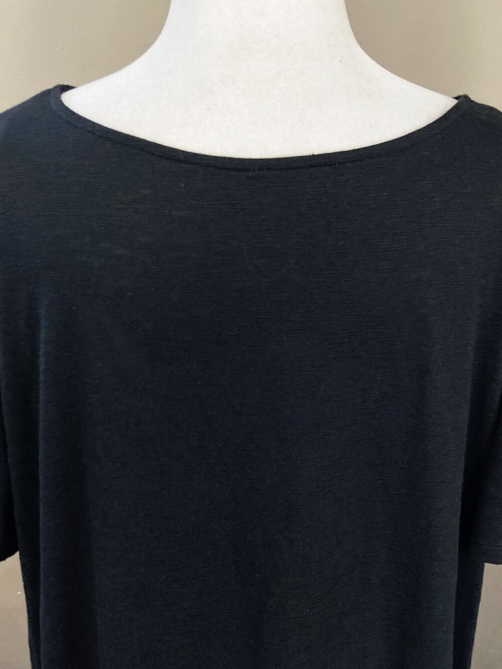 PENNINGTON'S Plus size black t-shirt w/ geometric crochet lace bust XL 1X XXL 2X - Picture 14 of 15